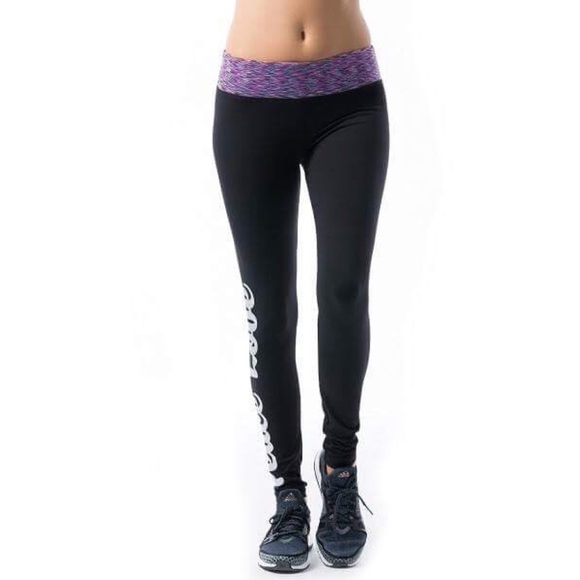 Peace & Love Black Best yoga leggings w/ p… - Picture 3 of 7